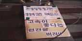 지율 스님 단식, 100일..