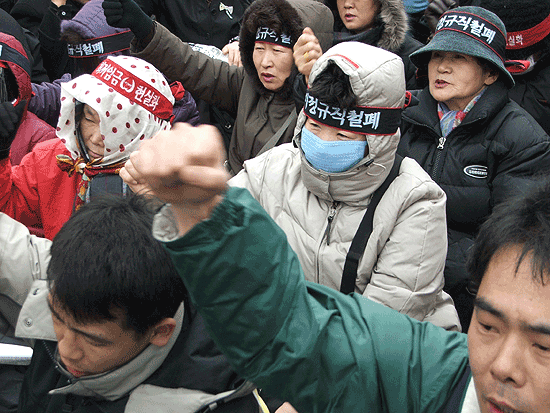 “총파업 유실 위기, 비정규노조 도화선될 것”