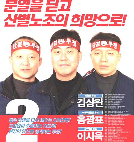 금속연맹 선거, 김상완 후보조 단독 출마 불구 낙선