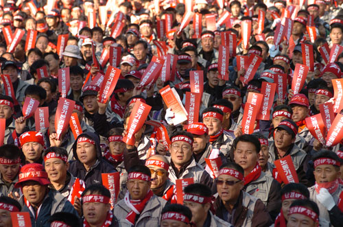 “우리는 사장이 아니라 건설노동자다!”
