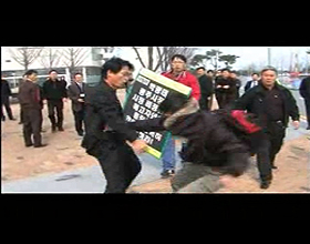 1인 시위 조차 막아서는 광주시청