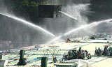 [위기의 쌍용자동차] 복지동 옥상 근처 화재 발생