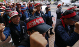 예선노동자 울산시청 72시간 노숙농성 돌입