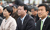 노동절 단상에 선 야3당, ‘야권연합’ 제각각