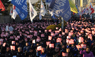 울산 현대차 앞 희망만들기 2차 집회