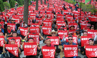 전국 타워크레인 노동자, 1일부터 무기한 파업 돌입