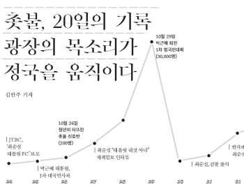 촛불, 20일의 기록
