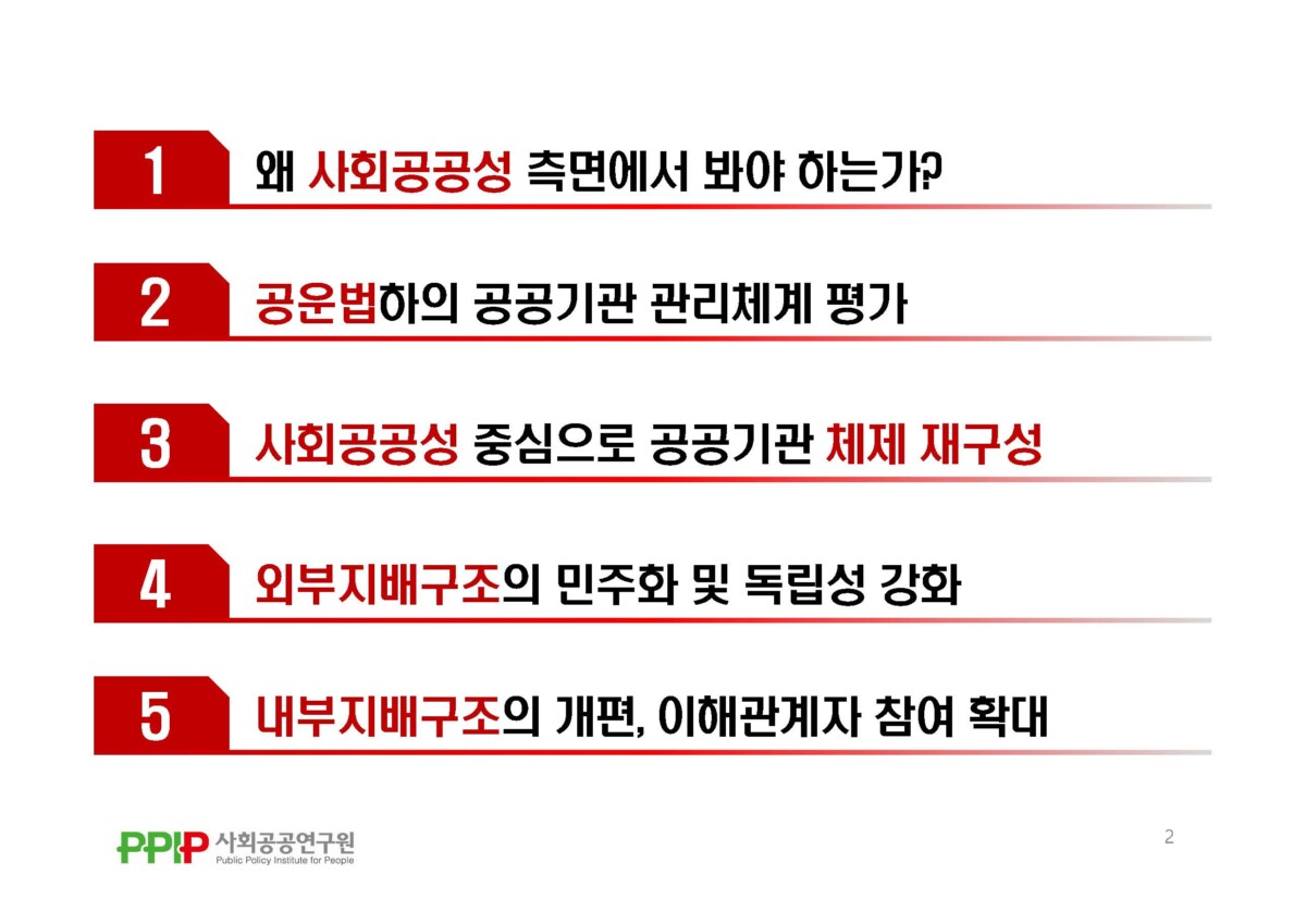 [2021위클리웨비나] 사회공공성 측면에서 바라본 공공기관 개편의 방향과 과제